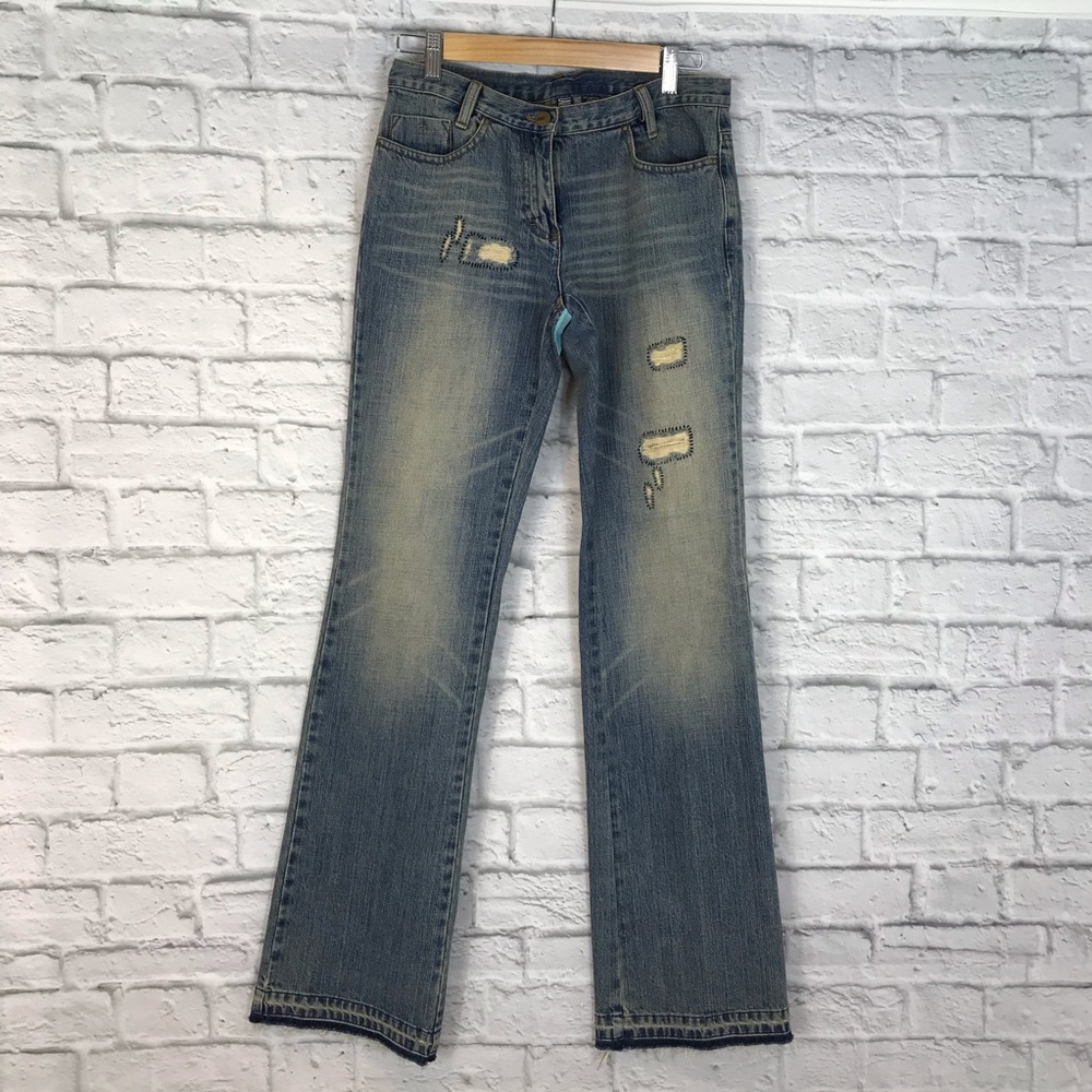Laundry By Shelli Segal | Patchwork Distress Jeans - image 1